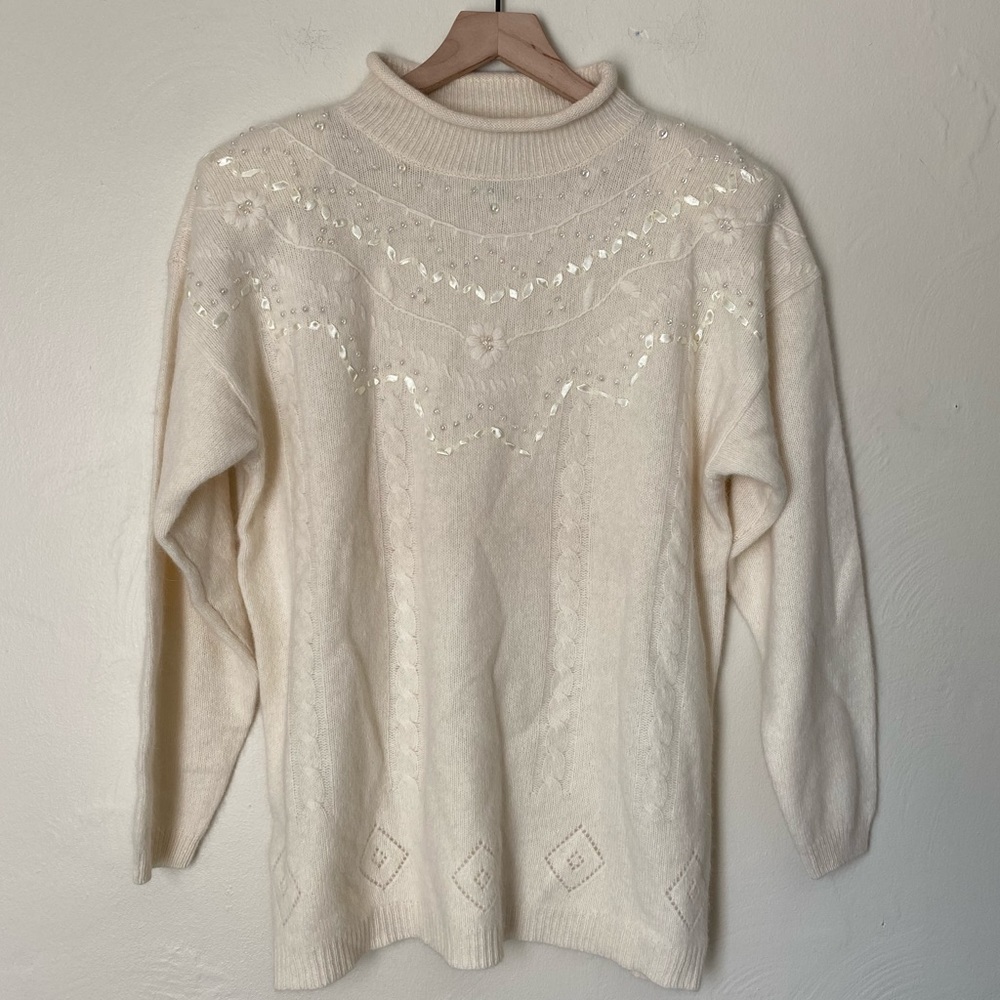 Vintage Spice of Life Wool/Angora Sweater - Picture 1 of 5